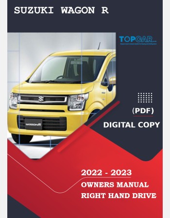 suzuki wagon r 2022-2023 owners manual in english